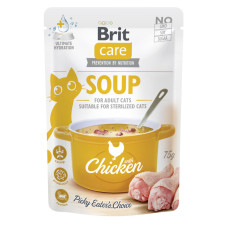 Вологий корм Brit Care Soup with Chicken - для дорослих котів, суп з куркою 75 г