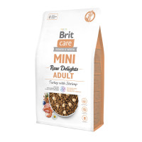 Сухой корм Brit Care Mini Raw Delights Turkey (индейка и креветка) для собак мелких пород, 2 кг