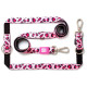 Повідець багатофункціональний Max & Molly Multi-Function Leash Leopard Pink з леопардовим принтом, S
