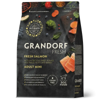 Сухий корм для дорослих собак малих порід Grandorf Fresh Adult Dog Mini Salmon & Sweet Potato з лососем та бататом, 3 кг