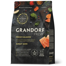 Сухий корм для дорослих собак малих порід Grandorf Fresh Adult Dog Mini Salmon & Sweet Potato з лососем та бататом, 3 кг