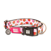 Нашийник для собак Max & Molly Smart ID Collar Strawberry Dream з принтом Полунична мрія, L