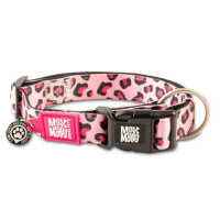 Нашийник для собак Max & Molly Smart ID Collar Leopard Pink з леопардовим принтом, XS