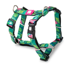 Шлейка для собак Max & Molly H-Harness Tropical з принтом Тропіки, XS
