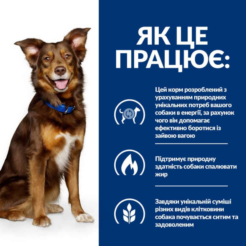 Сухий корм Hill's Prescription Diet Metabolic для собак з ягням і рисом, контроль і зниження ваги, 1,5 кг