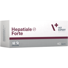 Дієтична ветеринарна добавка Vet Expert Hepatiale Forte для підтримки та захисту функцій печінки у котів і собак, 40 таб.