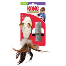 Іграшка-миша для котів KONG Refillables Mouse Feather (змінне наповнення)