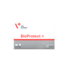 Харчова добавка Vet Expert BioProtect для котів і собак із порушеннями шлунково-кишкової мікрофлори, 60 капс.