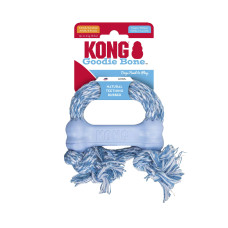 Жувальна іграшка для цуценят KONG Puppy Goodie Bone кістка з мотузкою, розмір XS