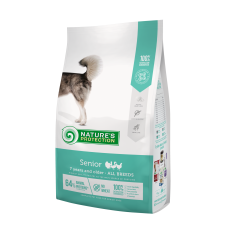 Сухий корм Nature's Protection (Нейчер Протекшн) Senior All Breed для літніх собак від 7 років усіх порід з м'ясом птиці, 4 кг
