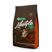 Сухий беззерновий корм Nature's Protection (Нейчер Протекшн) Lifestyle GF Salmon with Krill Adult Small and Mini Breeds для собак малих і мініатюрних порід з лососем та крилем, 1,5 кг