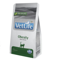 Сухий корм ( Фарміна ) Farmina Vet Life Obesity для зниження зайвої ваги у дорослих котів, з куркою 400 г 