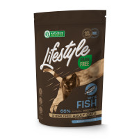 Сухой беззерновой корм Nature's Protection (Нейчер Протекшн) Lifestyle GF Sterilised White Fish для стерилизованных кошек с белой рыбой, 400 г