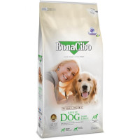 Сухой корм BonaCibo Adult Dog Lamb & Rice для взрослых собак, 15 кг