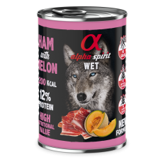 Вологий корм Alpha Spirit Ham with Melon з шинкою та динею для дорослих собак усіх порід, 400 г