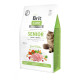 Сухий беззерновий корм Brit Care Cat Grain Free Senior Weight Control - для котів похилого віку з надмірною вагою, з куркою 400 г