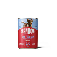 Вологий корм Carnilove Salmon & Turkey для цуценят паштет лосось та індичка 400 г