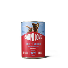 Вологий корм Carnilove Salmon & Turkey для цуценят паштет лосось та індичка 400 г
