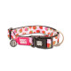 Нашийник для собак Max & Molly Smart ID Collar Strawberry Dream з принтом Полунична мрія, M