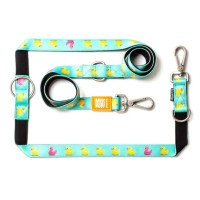 Повідець багатофункціональний Max & Molly Multi-Function Leash Ducklings з принтом Каченята, S