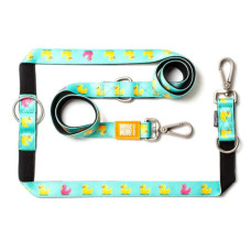 Повідець багатофункціональний Max & Molly Multi-Function Leash Ducklings з принтом Каченята, S