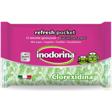 Вологі серветки для котів та собак Inodorina Everyday Clorexidina з хлоргексидином та морським ароматом, 15 шт