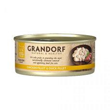 Вологий корм для котів Grandorf Chicken Breast & Duck Fillet з курячою грудкою та качиним філе 70г