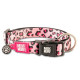 Нашийник для собак Max & Molly Smart ID Collar Leopard Pink з леопардовим принтом, M