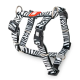 Шлейка для собак Max & Molly H-Harness Zebra з принтом Зебра, XS