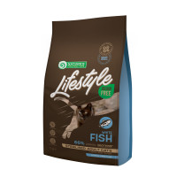 Сухий беззерновий корм Nature's Protection (Нейчер Протекшн) Lifestyle GF Sterilised White Fish для стерилізованих котів з білою рибою, 1,5 кг