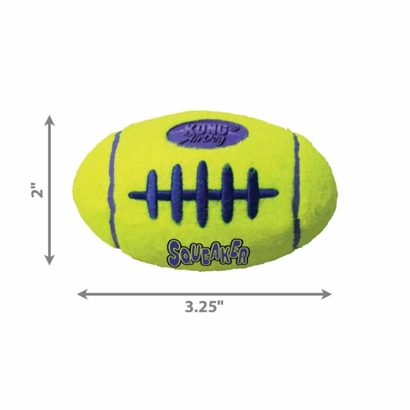 М’яч для собак KONG AirDog Squeak Football (регбі м’яч з писком)  S
