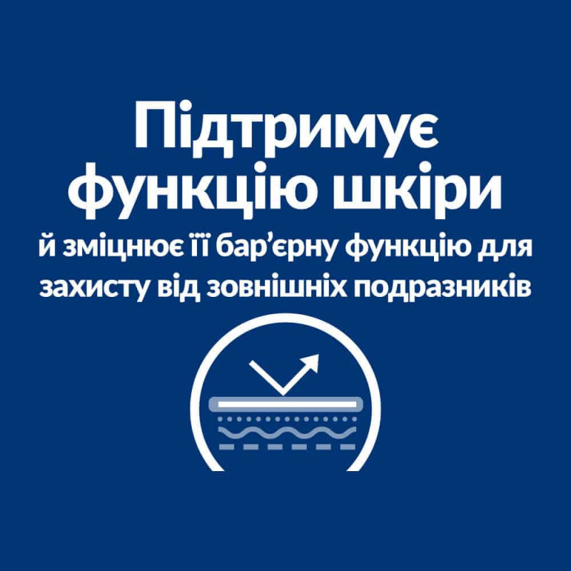 Сухий корм Hill's Prescription Diet Derm Defense для собак з куркою, підтримка при атопічному дерматиті, 1,5 кг