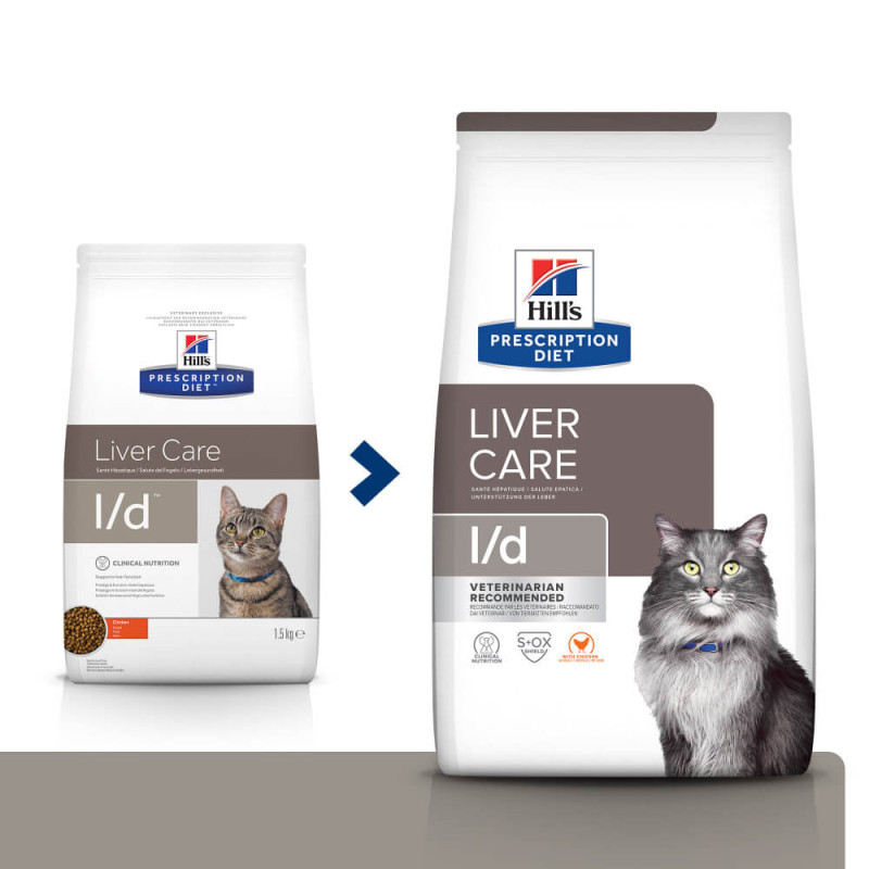 Сухий корм Hill's PRESCRIPTION DIET l/d для котів для підтримки функції печінки, з куркою, 1,5 кг