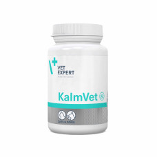 Дієтична ветеринарна добавка Vet Expert KalmVet для зменшення симптомів стресу у котів і собак, 60 капс.