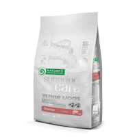 Сухий беззерновий корм Nature's Protection (Нейчер Протекшн) Superior Care White Dogs Grain Free Salmon Starter All Breeds (стартер) для цуценят усіх порід з білим забарвленням шерсті та лососем, 10 кг
