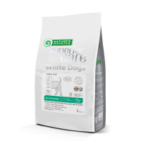 Сухий беззерновий корм Nature's Protection (Нейчер Протекшн) Superior Care White Dogs Grain Free Insect All Sizes & Life Stages для собак усіх розмірів і стадій життя з білим забарвленням шерсті та протеїном комах, 4 кг