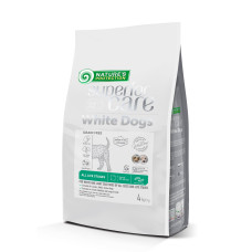 Сухий беззерновий корм Nature's Protection (Нейчер Протекшн) Superior Care White Dogs Grain Free Insect All Sizes & Life Stages для собак усіх розмірів і стадій життя з білим забарвленням шерсті та протеїном комах, 4 кг
