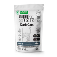 Сухой беззерновой корм Nature's Protection (Нейчер Протекшн) Superior Care Dark Cats Grain Free Herring для взрослых кошек с тёмной шерстью и сельдью, 400 г
