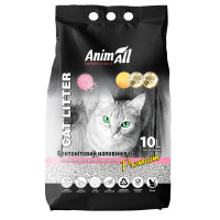 Наповнювач AnimAll Бентонітовий білий з ароматом дитячої пудри 10л