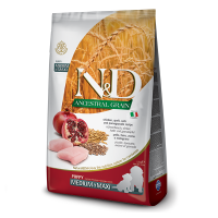 Сухий корм Farmina (Фарміна) Dog Low Grain Chicken Pomegranate Puppy Medium & Maxi для цуценят середніх і великих порід з куркою і гранатом 2,5 кг