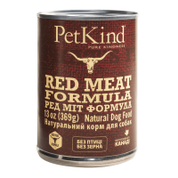Вологий корм PETKIND Red Meat Formula з яловичиною, рубцем та ягням для дорослих собак, 369 г