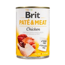 Вологий корм для собак Brit Care Pate & Meat з куркою, 400 г
