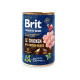 Вологий корм для собак Brit Premium by Nature (курка з курячим серцем), 400 г