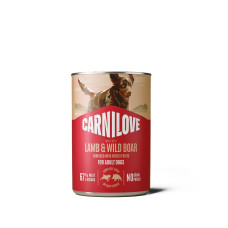 Вологий корм Carnilove Lamb & Wild Boar для собак паштет ягня і дикий кабан 400 г
