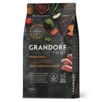 Сухой корм для взрослых собак средних и крупных пород Grandorf Fresh Adult Dog Medium & Maxi Duck & Sweet Potato с уткой и бататом 10 кг