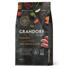 Сухий корм для дорослих собак середніх і великих порід Grandorf Fresh Adult Dog Medium & Maxi Duck & Sweet Potato з качкою та бататом 10 кг