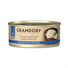 Вологий корм для котів Grandorf Chicken Breast & Seabass з курячою грудкою та сибасом, 70 г