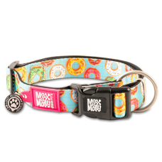 Нашийник для собак Max & Molly Smart ID Collar Donuts з принтом Пончики, XS