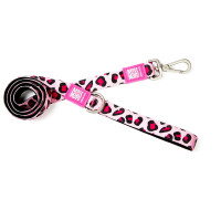 Поводок короткий для собак Max & Molly Short Leash Leopard Pink с леопардовым принтом, S