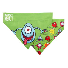 Бандана для собак на нашийник Max & Molly Bandana Little Monsters з принтом Маленькі монстри, S